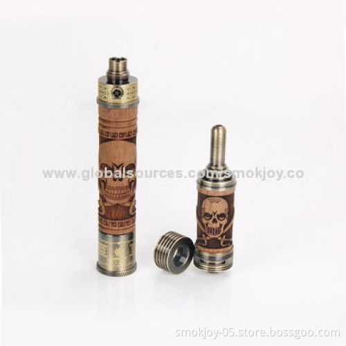 Smokjoy Electronic Cigarette 510 Rebuildable/Wooden Atomizers, N Fire LA2, 2.5mL Volume